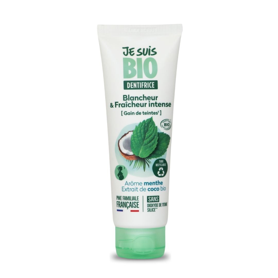 JE SUIS BIO Dentifrice blancheur & fraîcheur intense, 75ml