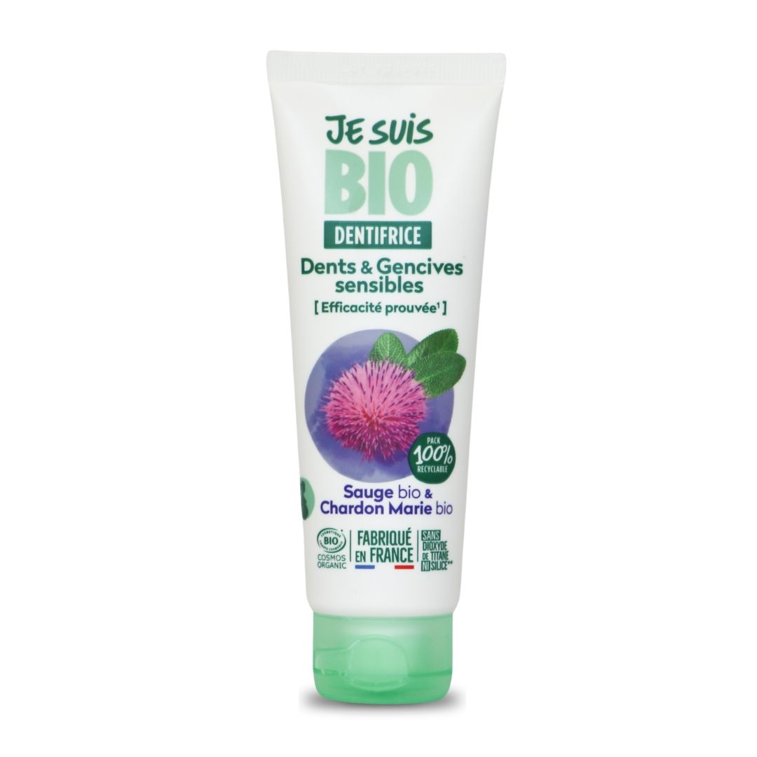 JE SUIS BIO Dentifrice dents et gencives sensibles, 75ml