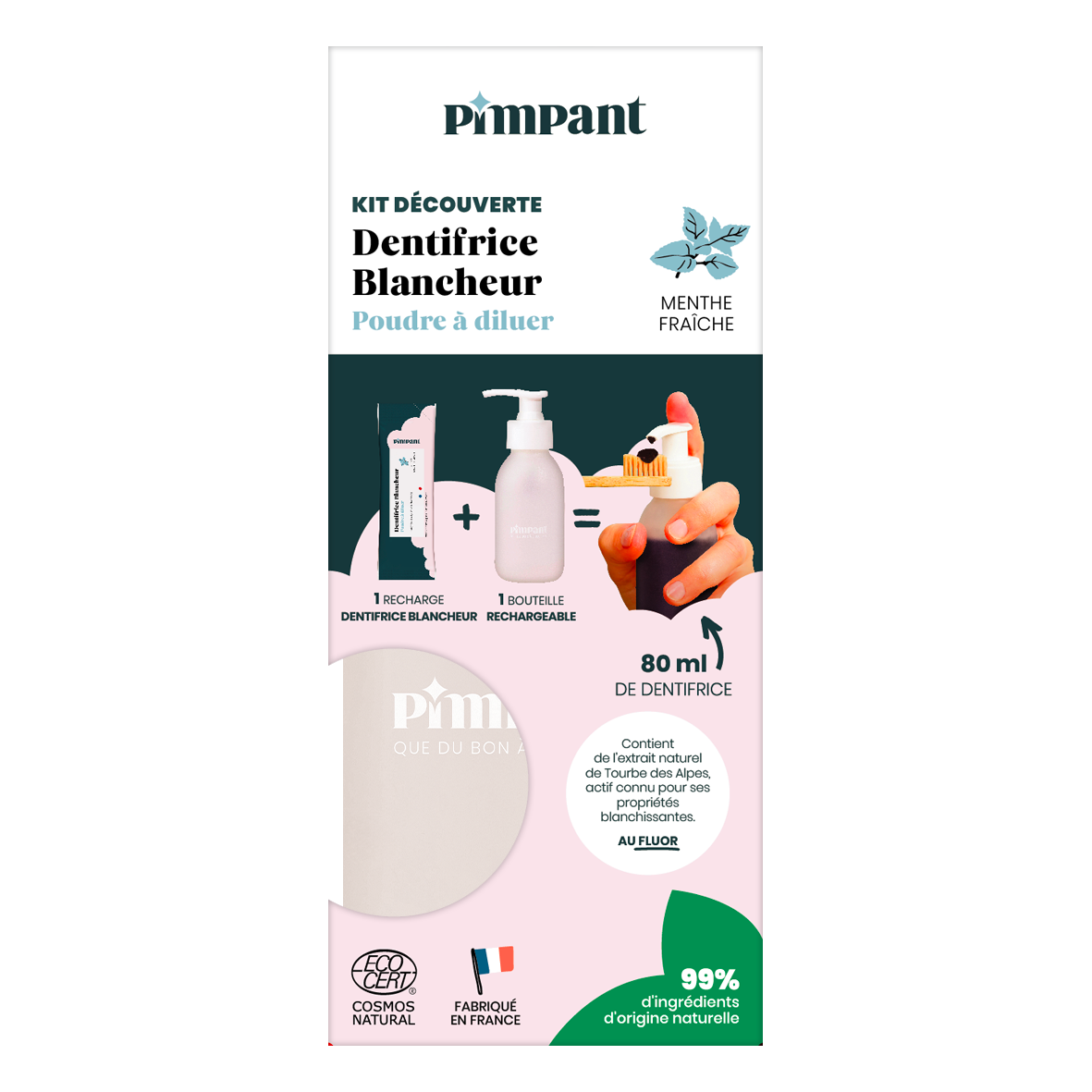 PIMPANT Kit découverte dentifrice blancheur