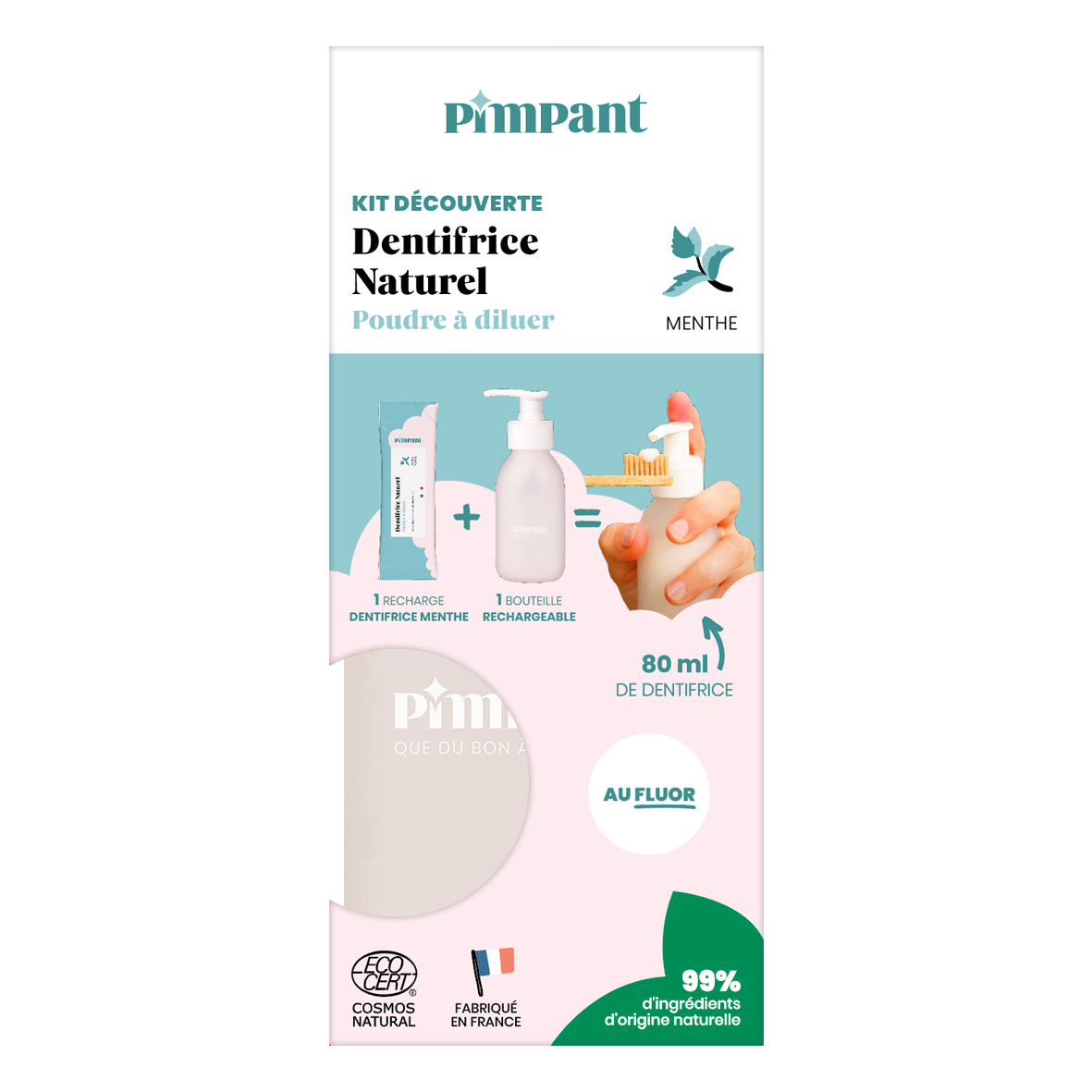 PIMPANT Kit découverte dentifrice menthe