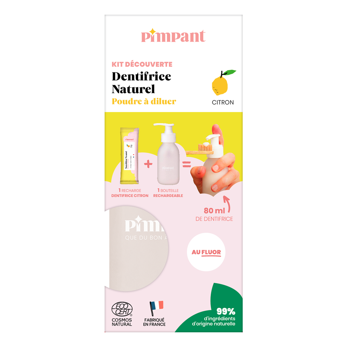 PIMPANT Kit découverte dentifrice citron