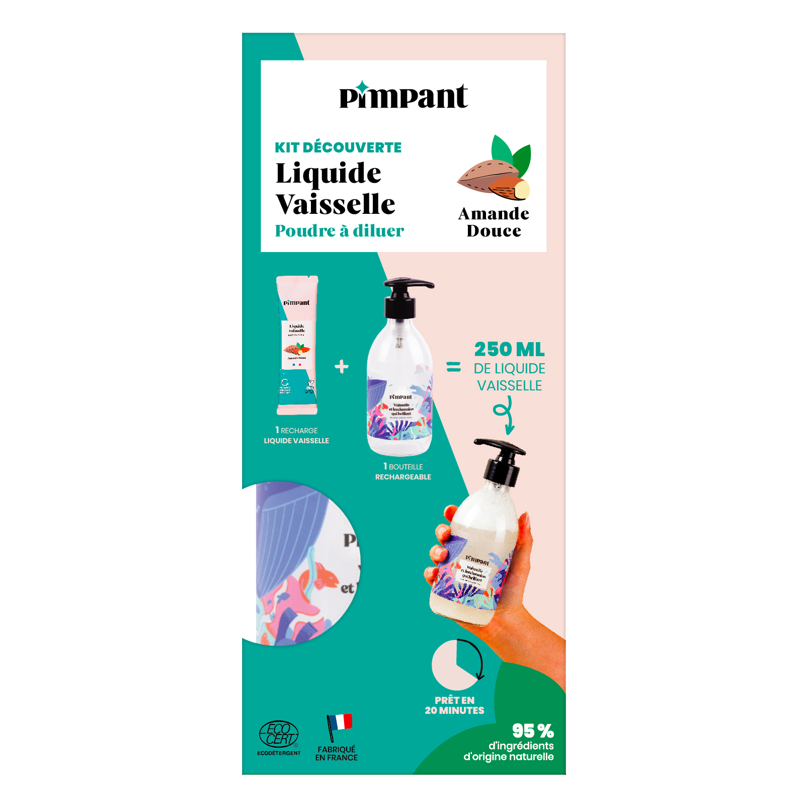 PIMPANT Kit découverte liquide vaisselle amande