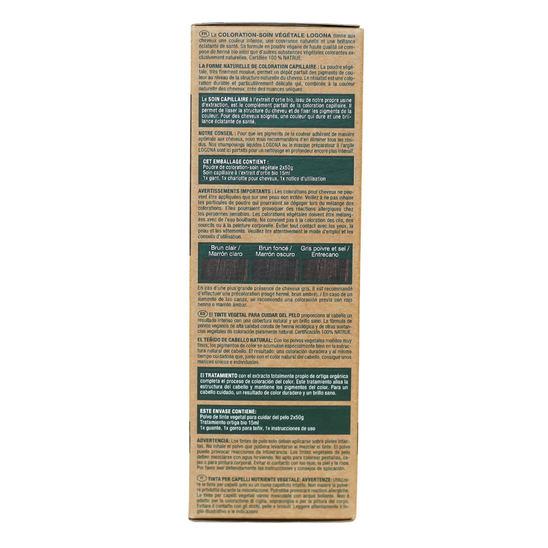 LOGONA - Coloration-soin brun café, 100 g