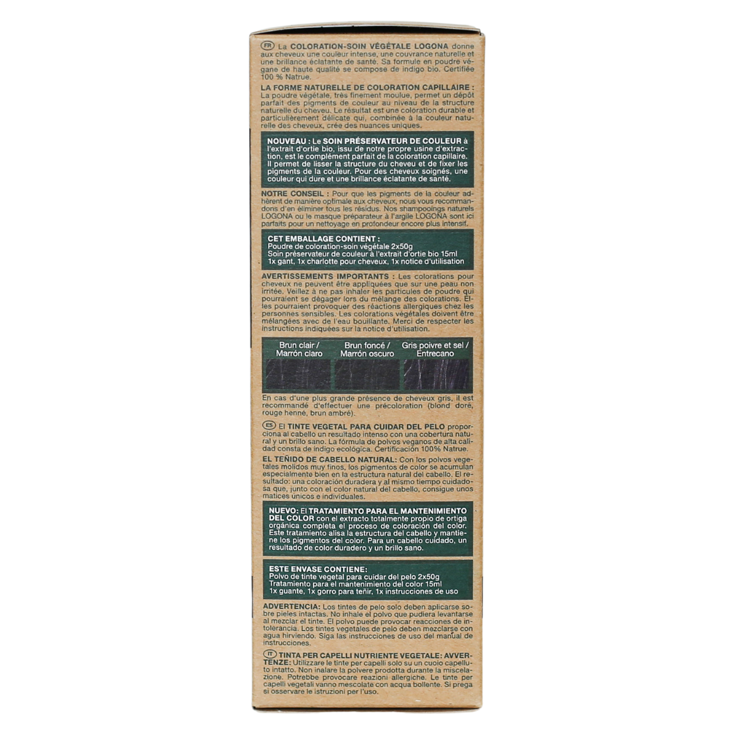 LOGONA - Coloration-soin noir indigo, 100 g