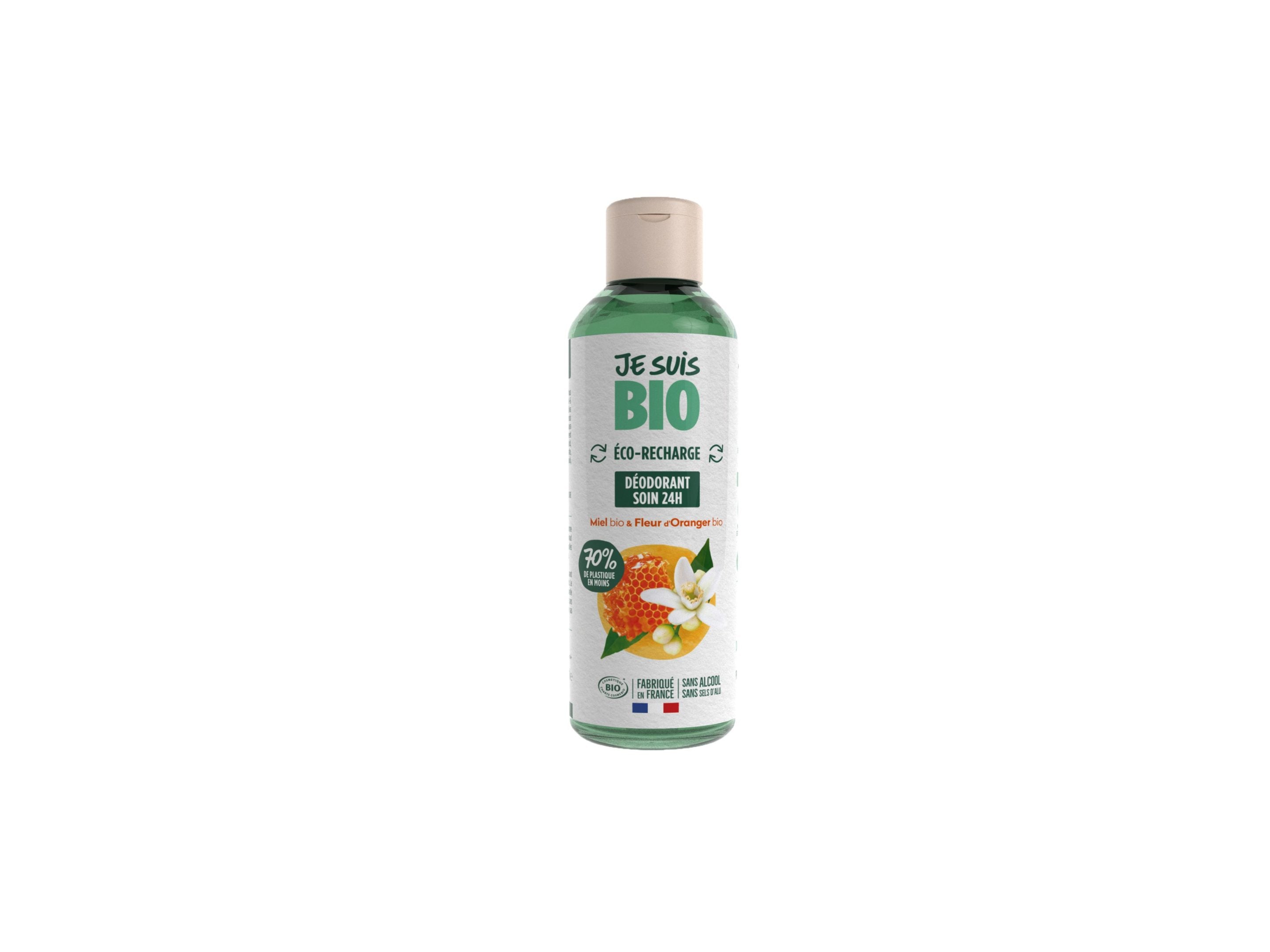 JE SUIS BIO Recharge roll-on 24h miel fleur d&#8217;oranger 100ml | BLEUVERT