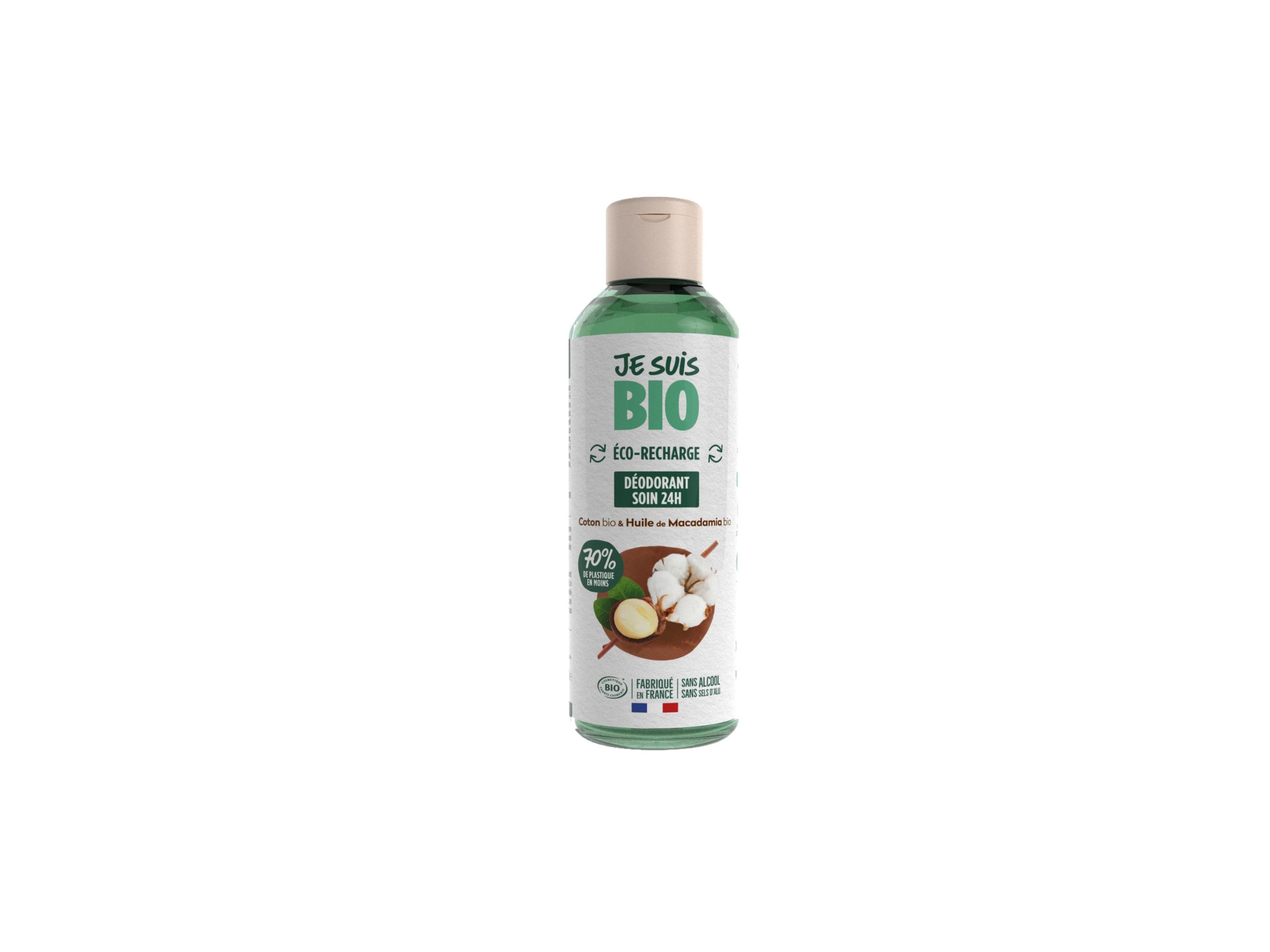 JE SUIS BIO Recharge roll-on 24h coton macadamia 100ml | BLEUVERT