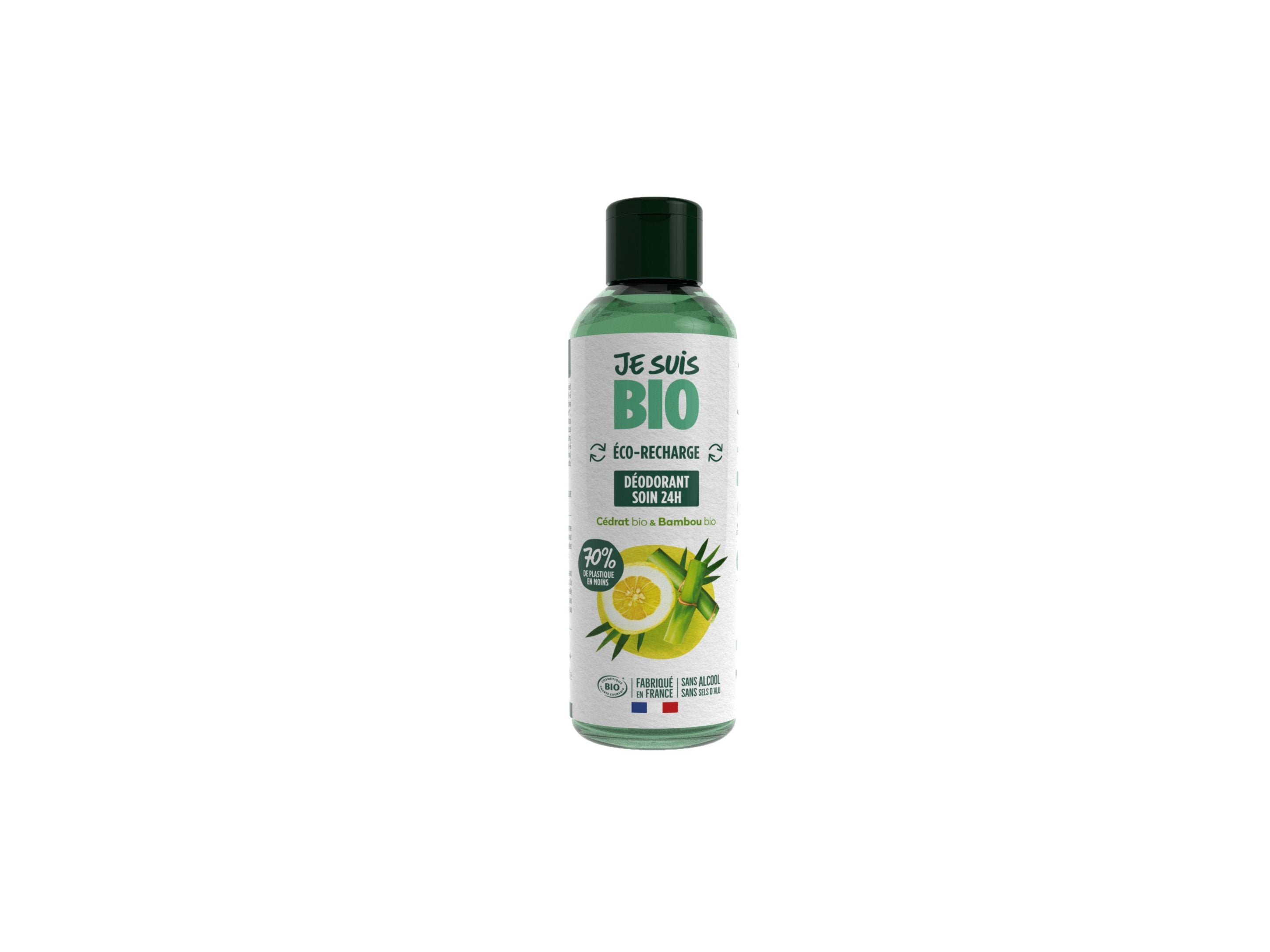 JE SUIS BIO Recharge roll-on 24h cédrat bambou 100ml | BLEUVERT