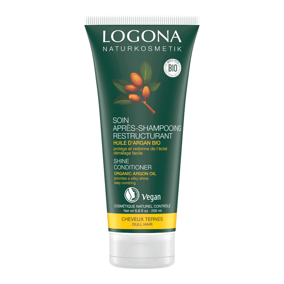 LOGONA Soin après-shampooing restructurant argan 200ml | BLEUVERT