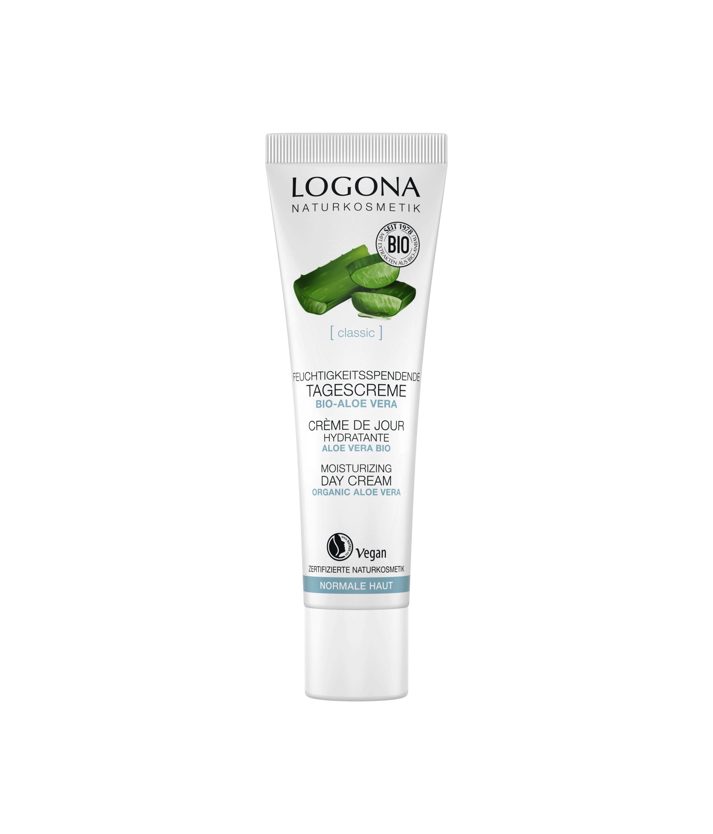 LOGONA Crème jour hydratante aloe vera 30ml | BLEUVERT