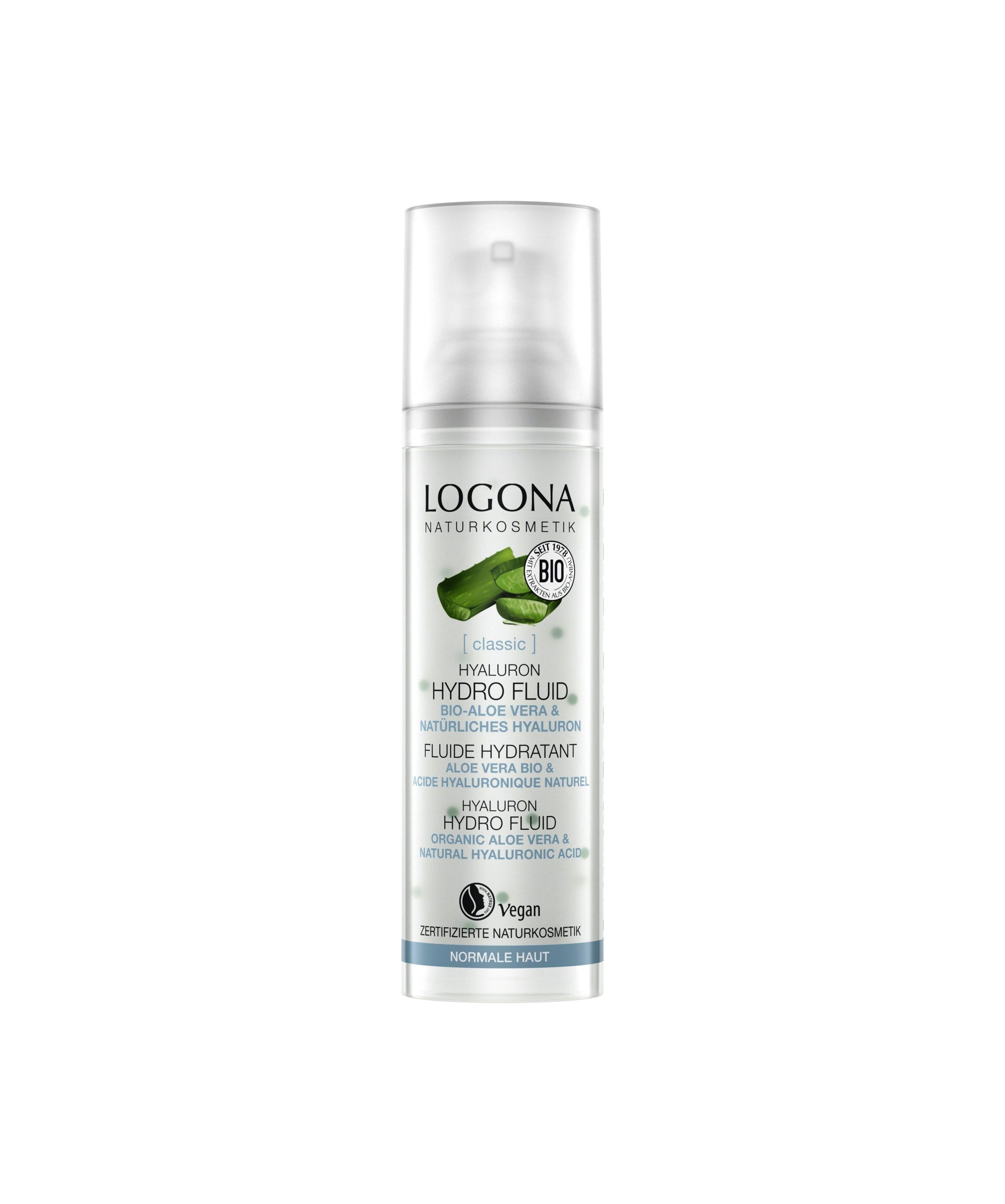 LOGONA Fluide hydratant aloe vera 30ml | BLEUVERT