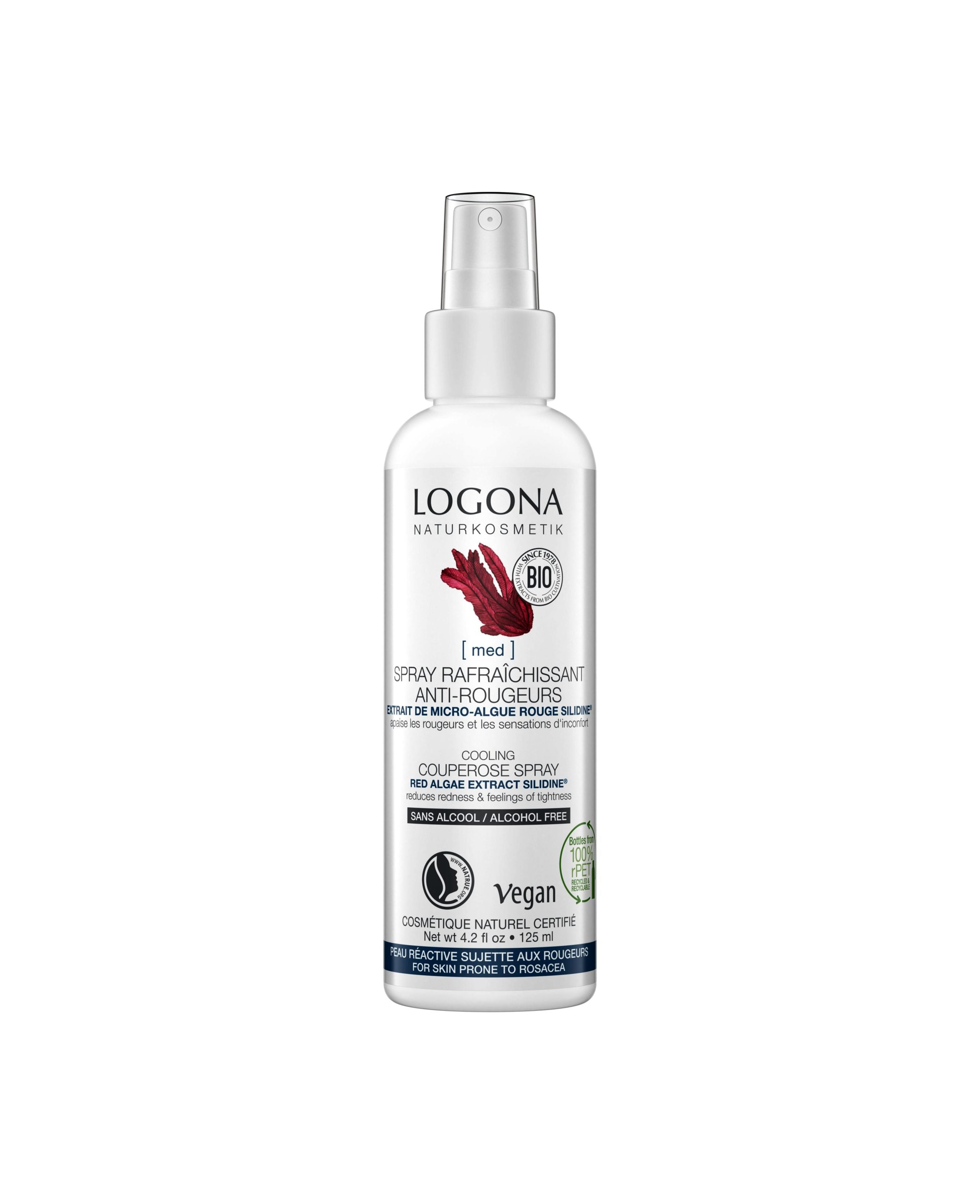 LOGONA Spray anti-rougeurs algue rouge  125ml | BLEUVERT