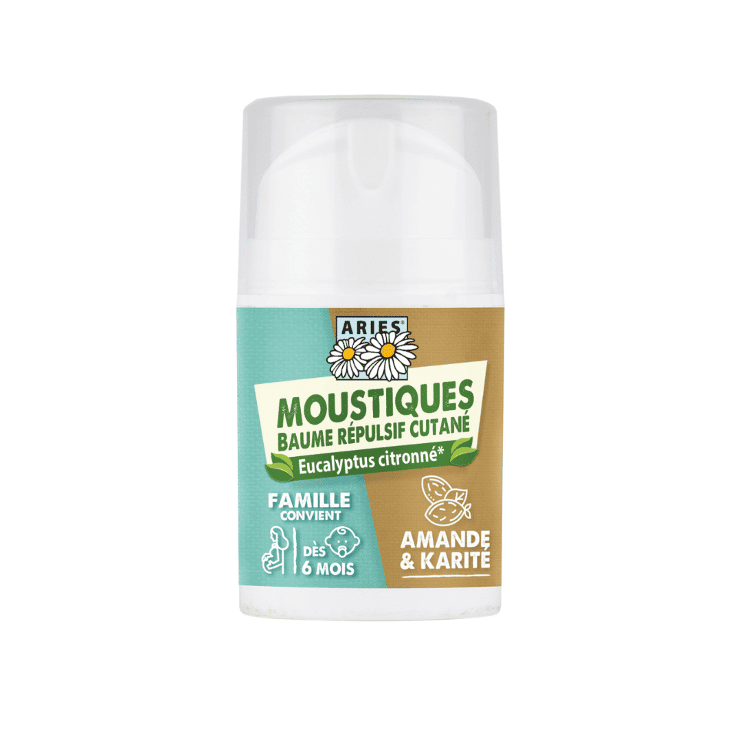 ARIES Baume famille répulsif cutané Moustiques 50 ml | BLEUVERT