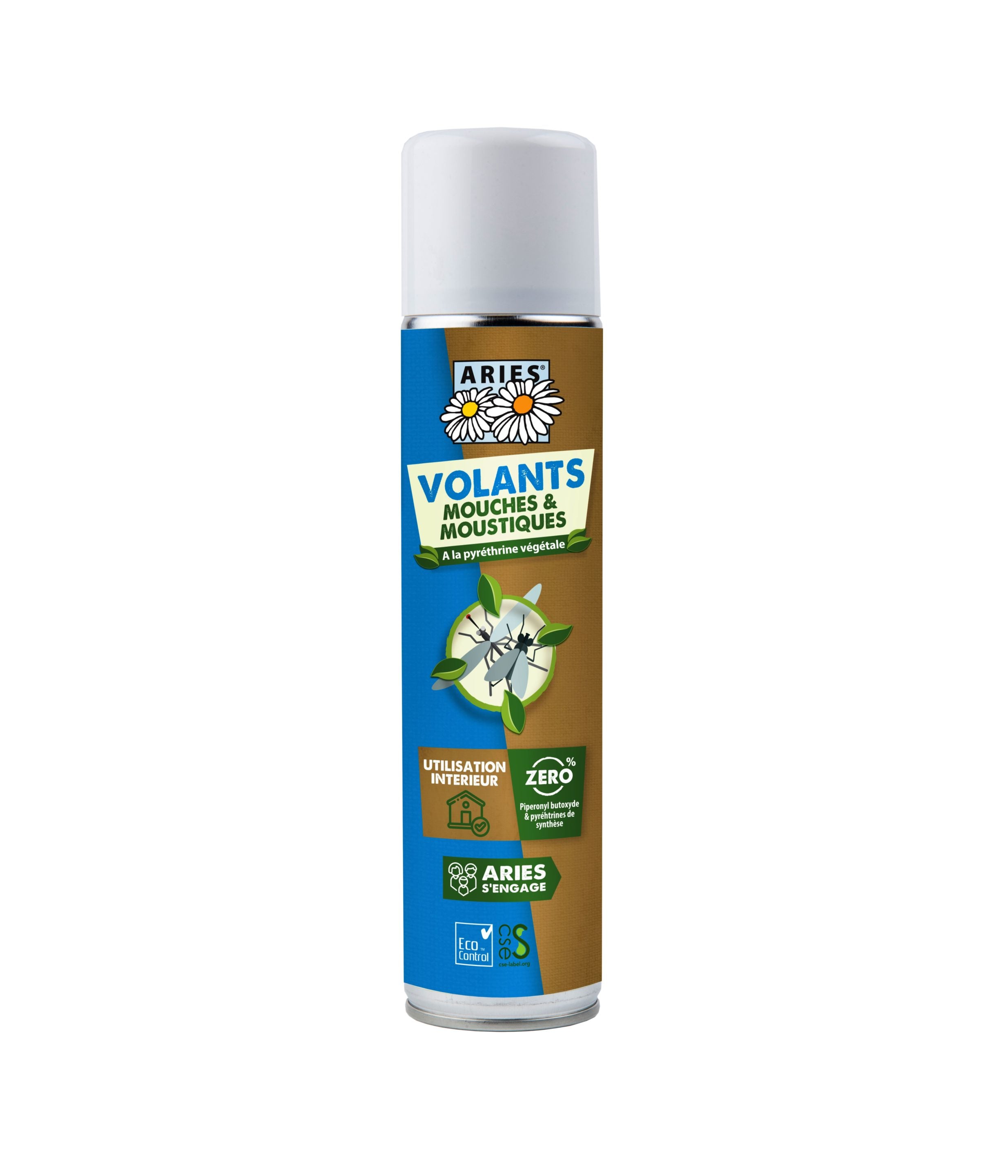 ARIES Spray insecticide Mouches et Moustiques 300 ml | BLEUVERT