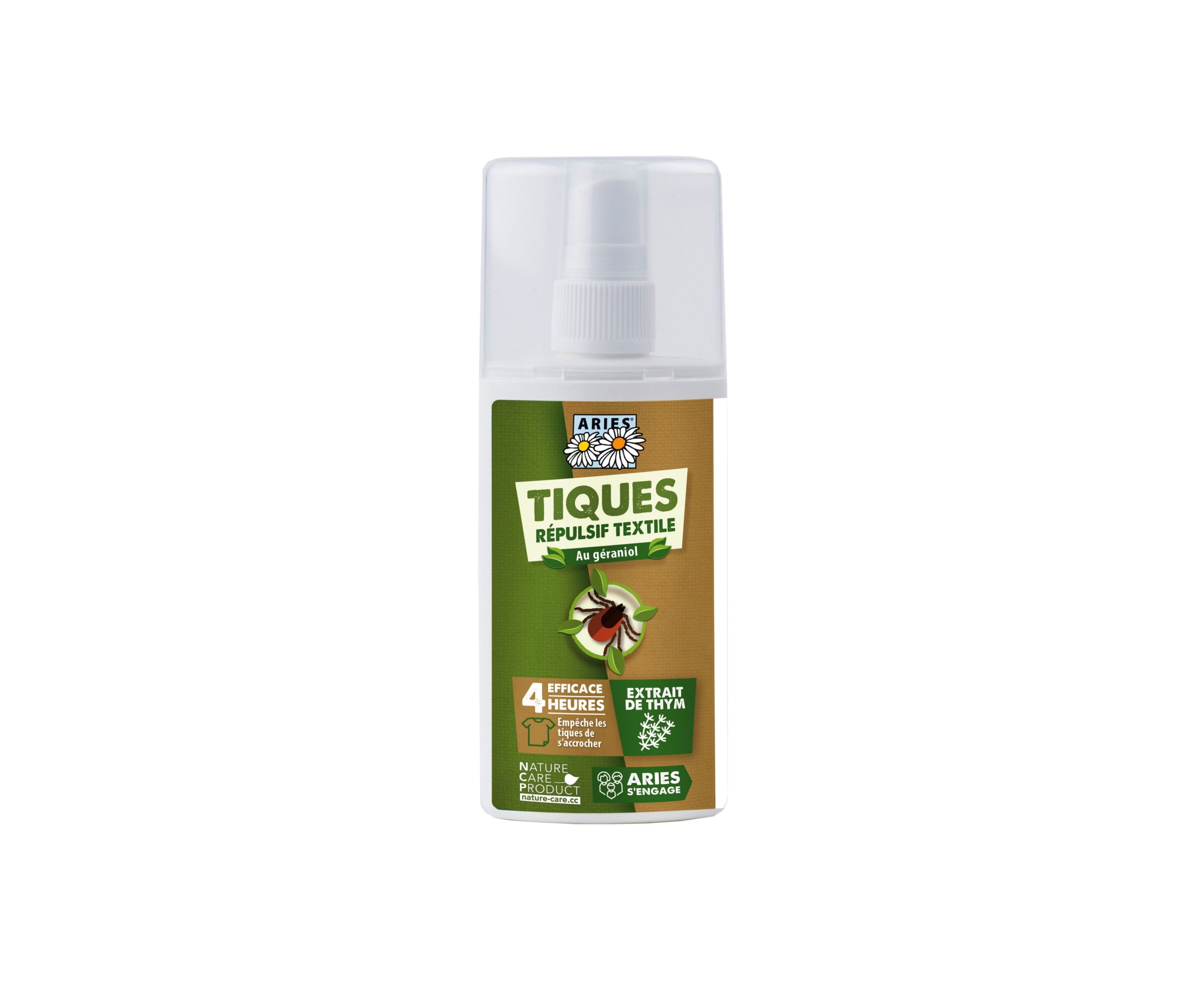 ARIES Spray répulsif textile Tiques  100 ml | BLEUVERT