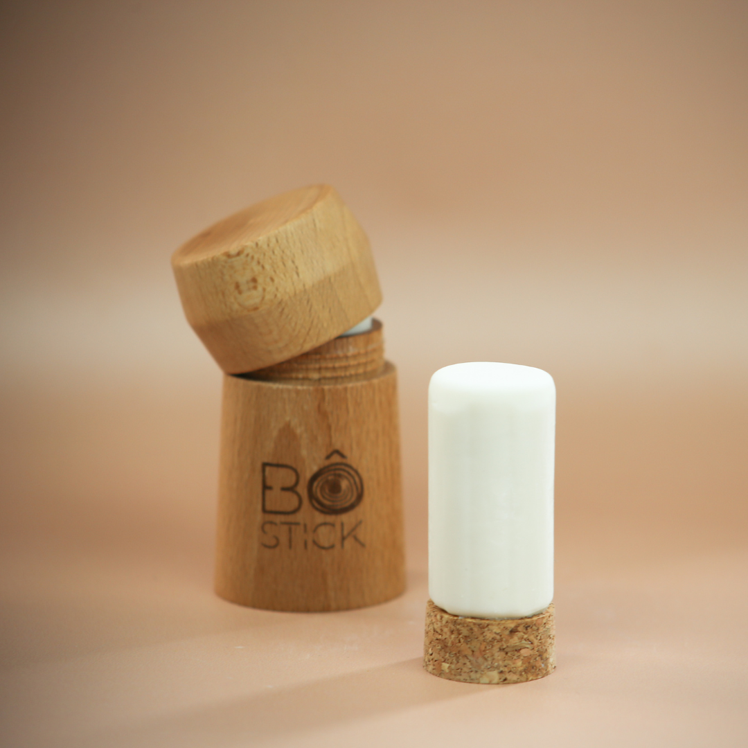 BÔ Nouvelle formule - Duo applicateur en bois et déodorant solide fleur de grenadier