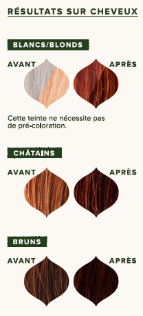 EMBLICA - Coloration végétale “3.4 Châtain Foncé Auburn”, 100 g