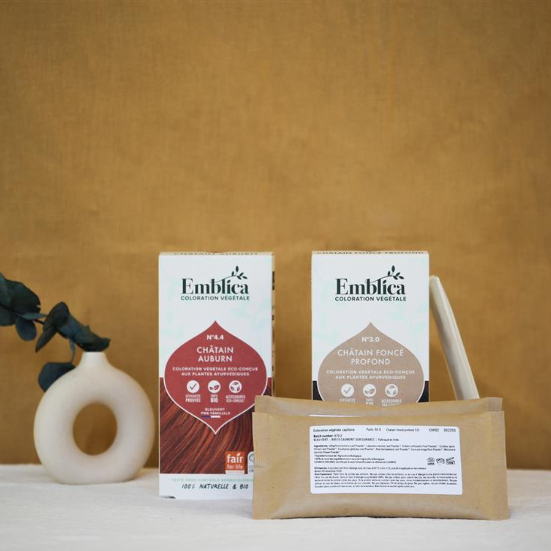 EMBLICA - Routine Coloration Végétale Châtain Foncé