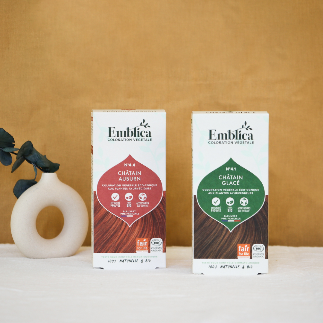EMBLICA - Routine Coloration Végétale Châtain Glacé