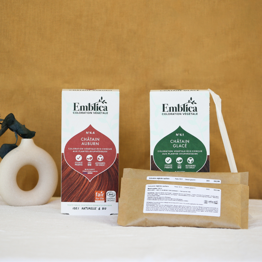 EMBLICA - Routine Coloration Végétale Châtain Glacé
