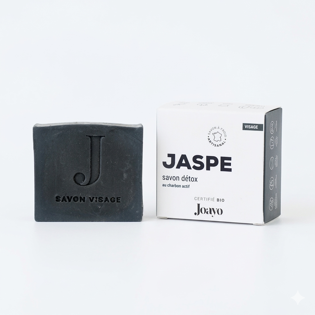 JOAYO - Savon visage detox au charbon actif 100 g