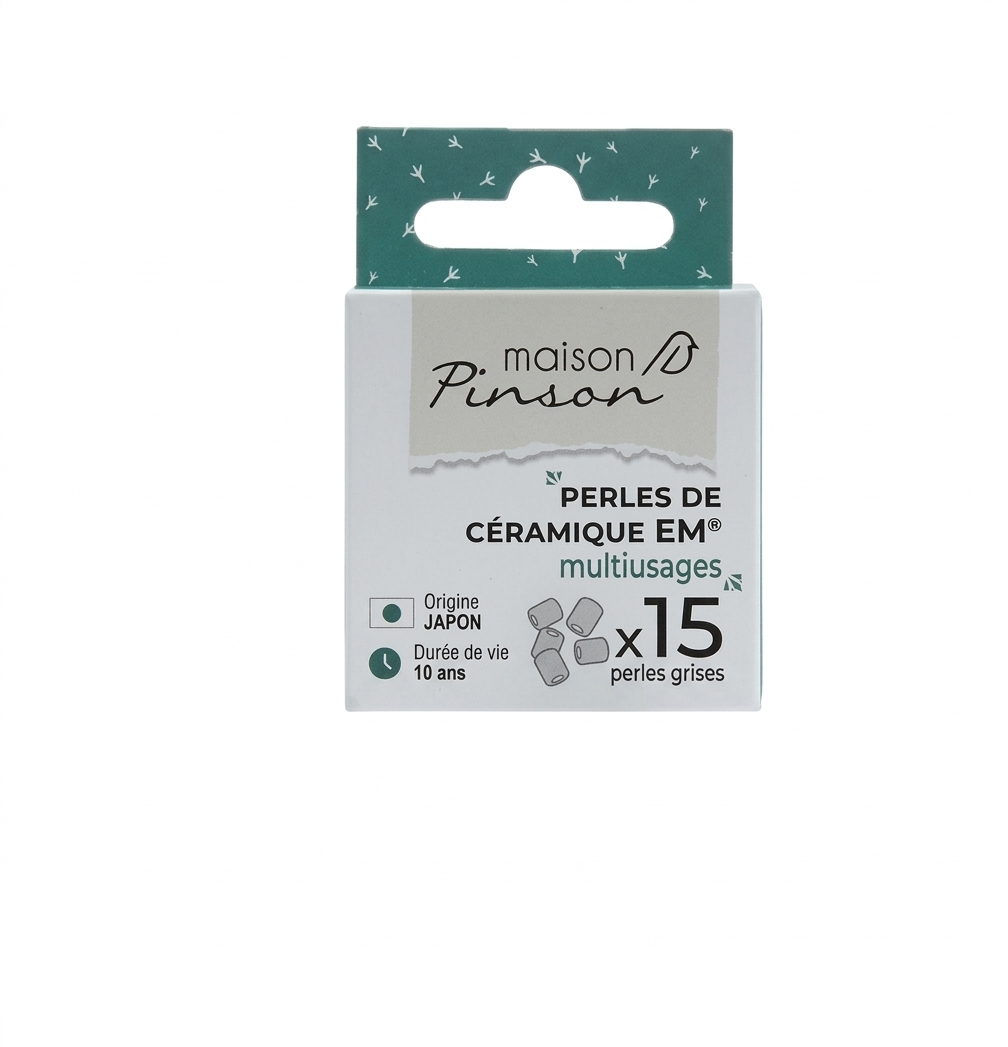 MAISON PINSON - Perles de céramique EM (15 ou 25 perles)