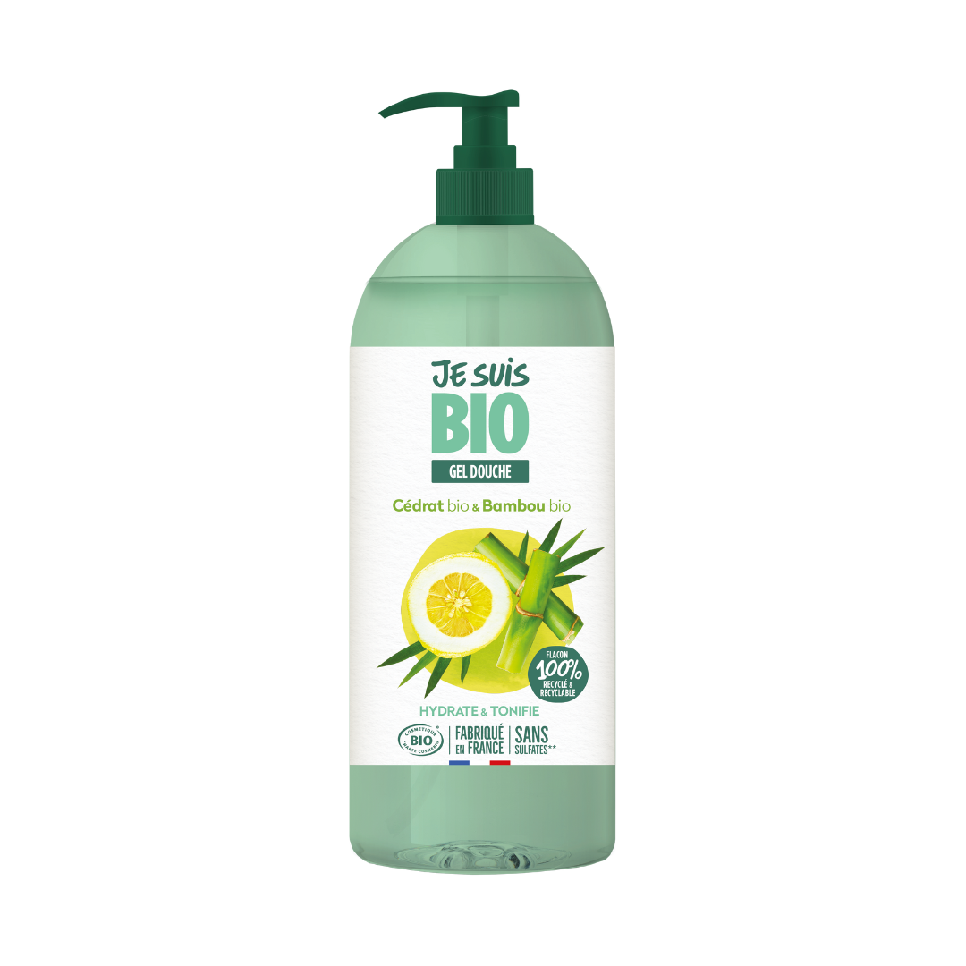 JE SUIS BIO Gel douche cédrat bambou 1L