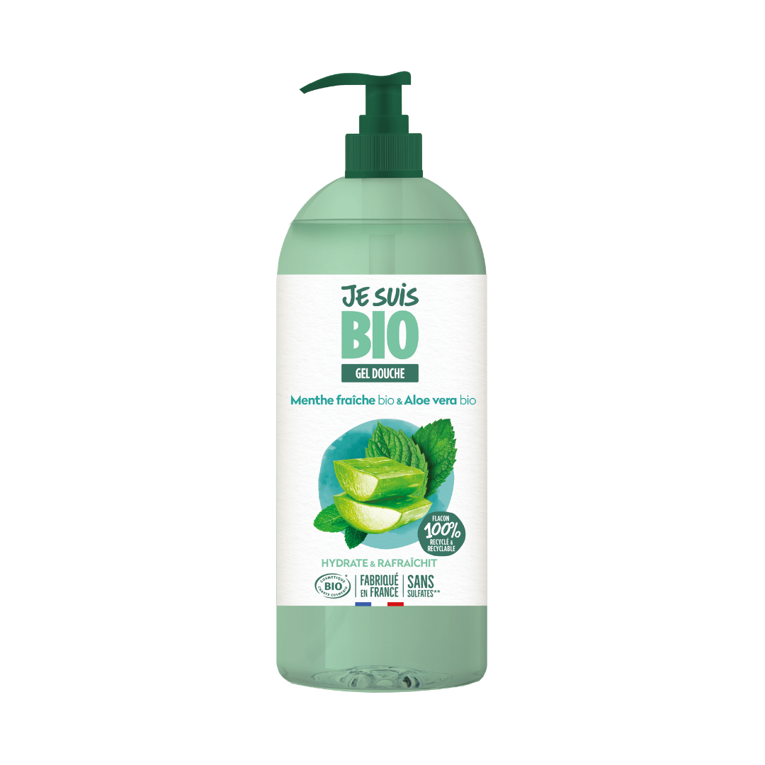 JE SUIS BIO Gel douche menthe aloe vera 1L