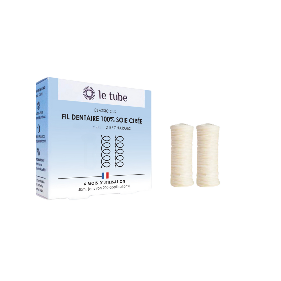 LE TUBE - Fil dentaire recharges, 2 bobines