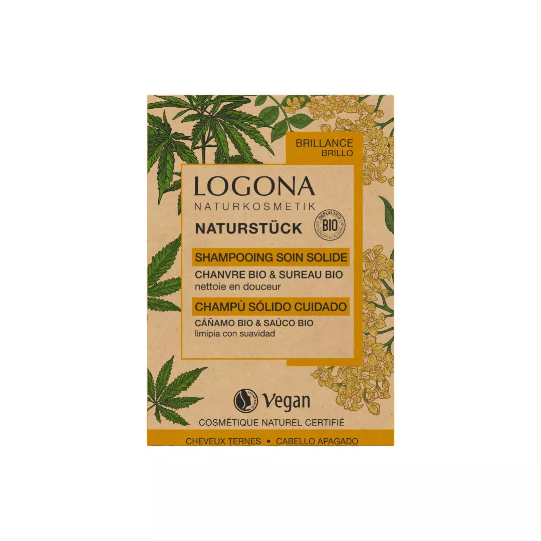 LOGONA-Shampooing-soin-solide-chanvre-sureau-60g