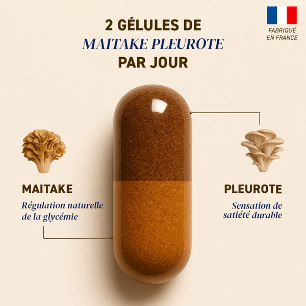 FRENCH MUSH - Gélules Maïtake Pleurote (56 gélules)