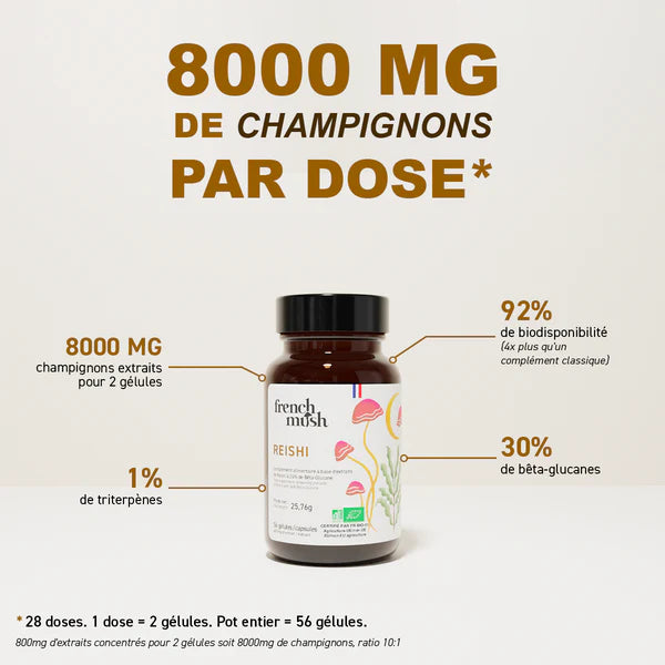 FRENCH MUSH - Gélules Reishi (56 gélules)