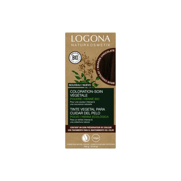 LOGONA Coloration-soin brun chocolat 100g | BLEUVERT