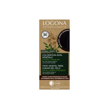 LOGONA Coloration-soin brun noir 100g | BLEUVERT