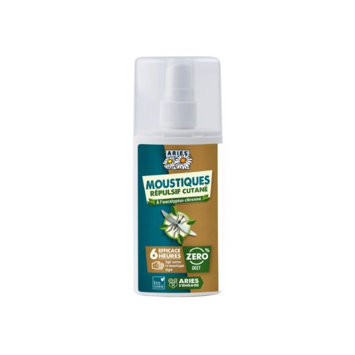 ARIES Spray répulsif cutané Moustiques efficace 6 heures 100 ml | BLEUVERT