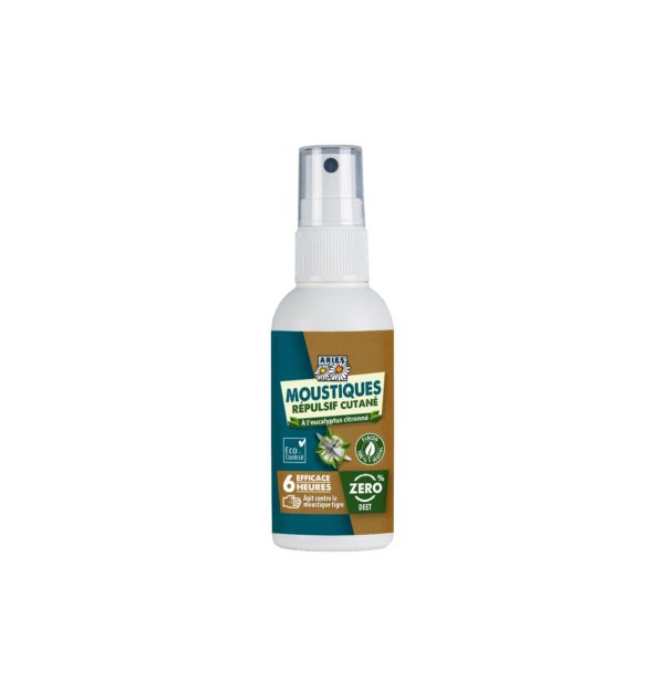ARIES Spray répulsif cutané Moustiques efficace 6 heures 75 ml | BLEUVERT