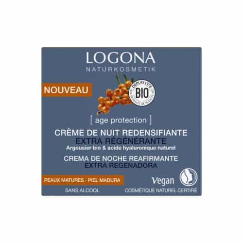 LOGONA Crème nuit extra régénérante age protection 50ml | BLEUVERT