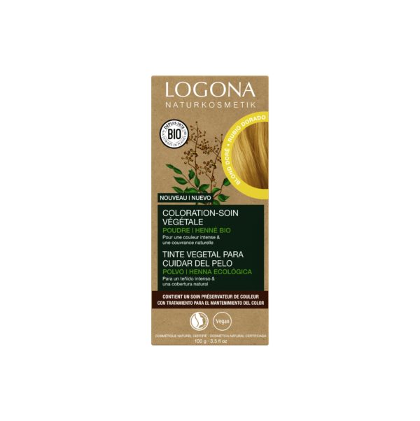 LOGONA Coloration-soin blond doré 100g | BLEUVERT