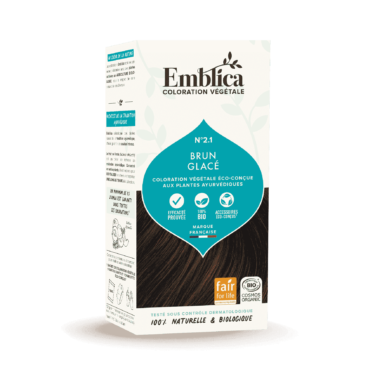 EMBLICA Coloration végétale 2.1 brun glacé 100g | BLEUVERT